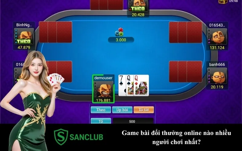 Game bài đổi thưởng online nào nhiều người chơi nhất?